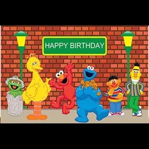 Sesame street backdrop